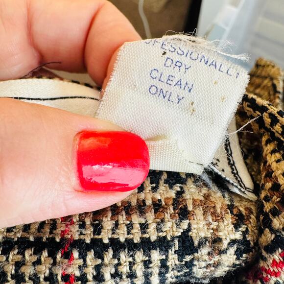 Vintage Evan-Picone Made in USA Plaid Pleated Skirt with Pockets Size 8 - Picture 5 of 8